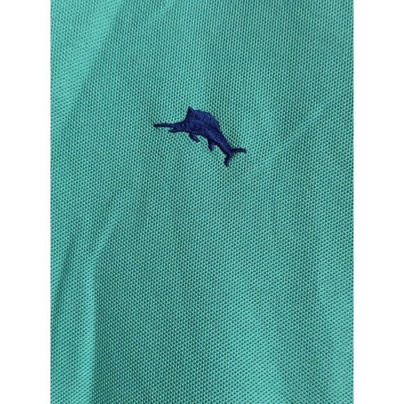 Tommy Bahama Polo Shirt Men’s Medium Island Zone Supima Cotton Green - Picture 2 of 7